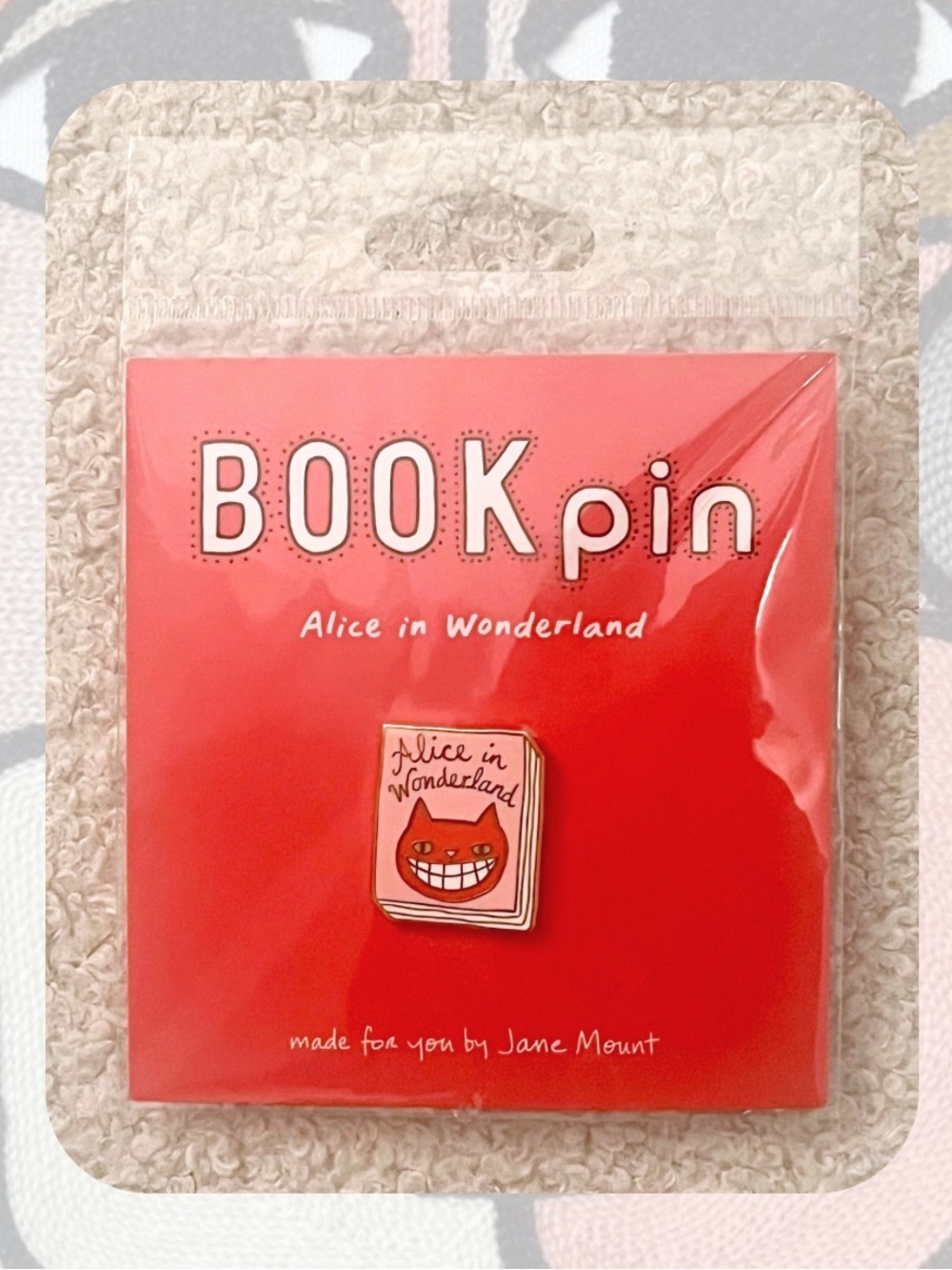 🎉Handmade Alice in Wonderland Cheshire Cat Enamel Pin Brooch